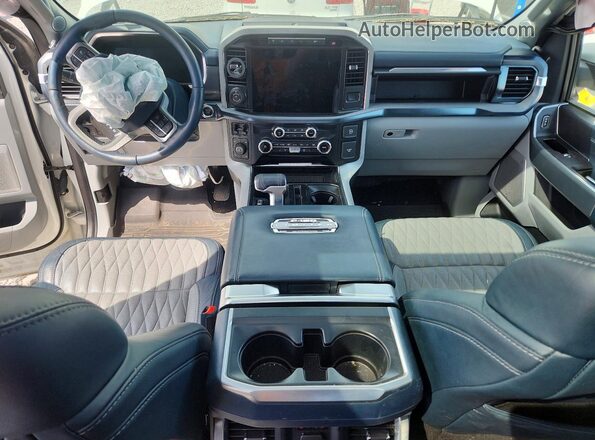 1FTFW1ED6PFB49191 2023 FORD F150 White Առջևի վահանակի տեսք