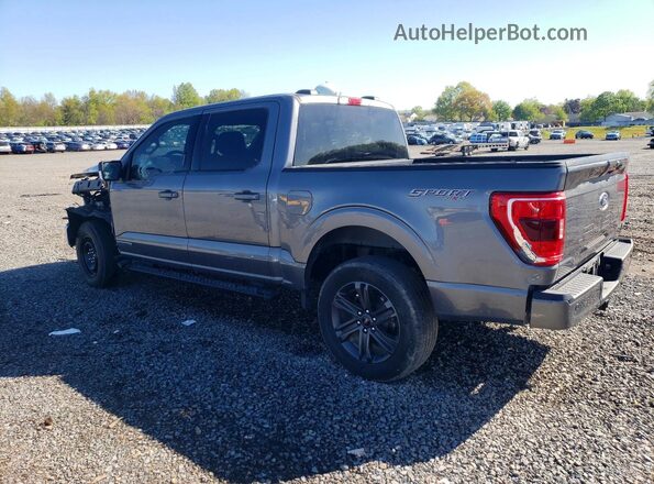 1FTFW1ED6PFC74417 2023 FORD F150 Gray Trasero izquierdo