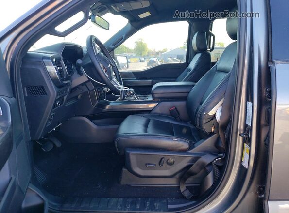 1FTFW1ED6PFC74417 2023 FORD F150 Gray Vista interior delantera