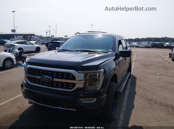 1FTFW1ED8MFA89605 2021 FORD F150 Черный Передняя левая четверть