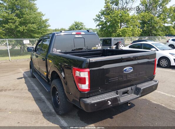 1FTFW1ED8MFA89605 2021 FORD F150 Черный Задняя левая четверть