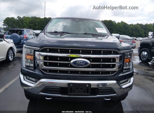 1FTFW1ED8NFA97284 2022 FORD F150 Blue Rear interior view