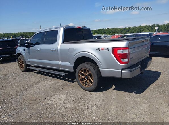 1FTFW1ED9NFB06106 2022 FORD F150 Silver Trasero izquierdo