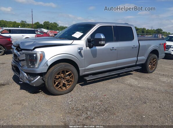1FTFW1ED9NFB06106 2022 FORD F150 Silver Vista tres cuartos delantera izquierda