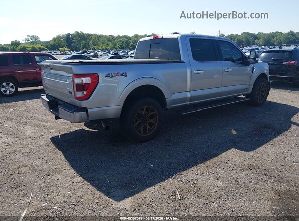 1FTFW1ED9NFB06106 2022 FORD F150 Silver Trasero derecho