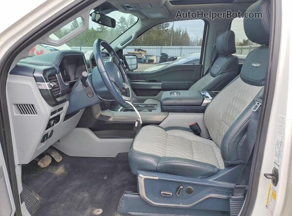 1FTFW1ED9PFD15252 2023 FORD F150 White Vista interior delantera