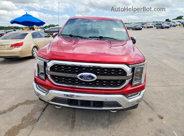 1FTFW1EDXMFC70933 2021 FORD F150 Red წინა ხედი