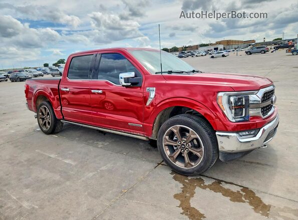 1FTFW1EDXMFC70933 2021 FORD F150 Red წინა მარჯვენა