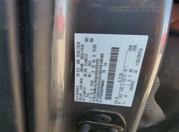 1FTFW1EDXPFB64521 2023 FORD F150 Charcoal VIN კოდის სტიკერის ხედი