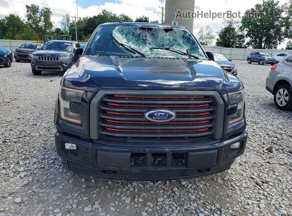 1FTFW1EF0HFC64260 2017 FORD F150 Black წინა ხედი