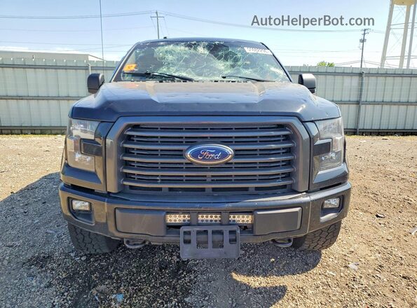 1FTFW1EF1HFC53672 2017 FORD F150 Black Widok z przodu