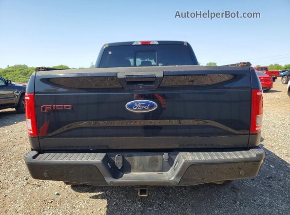 1FTFW1EF1HFC53672 2017 FORD F150 Black Widok z tyłu