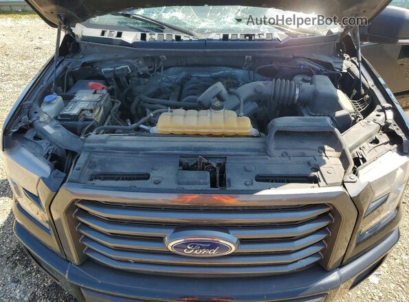 1FTFW1EF1HFC53672 2017 FORD F150 Black Widok wnętrza z tyłu