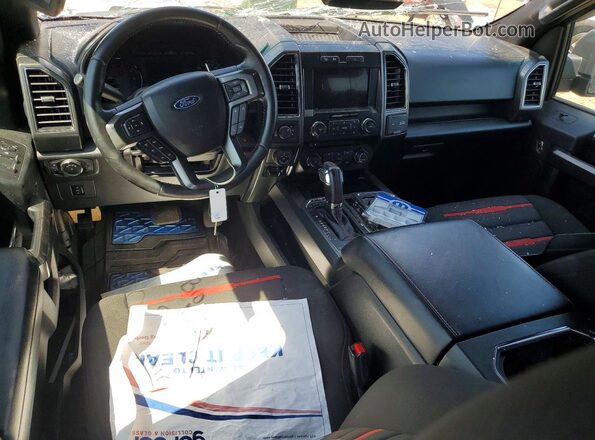 1FTFW1EF1HFC53672 2017 FORD F150 Black Widok deski rozdzielczej