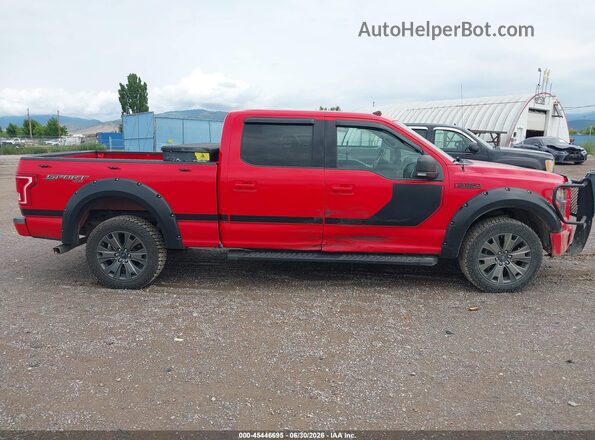 1FTFW1EF3GFB11385 2016 FORD F150 Red უკანა სალონის ხედი