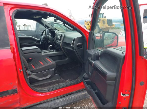 1FTFW1EF3GFB11385 2016 FORD F150 Red წინა სალონის ხედი