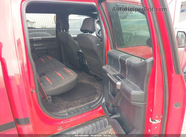 1FTFW1EF3GFB11385 2016 FORD F150 Red VIN კოდის სტიკერის ხედი