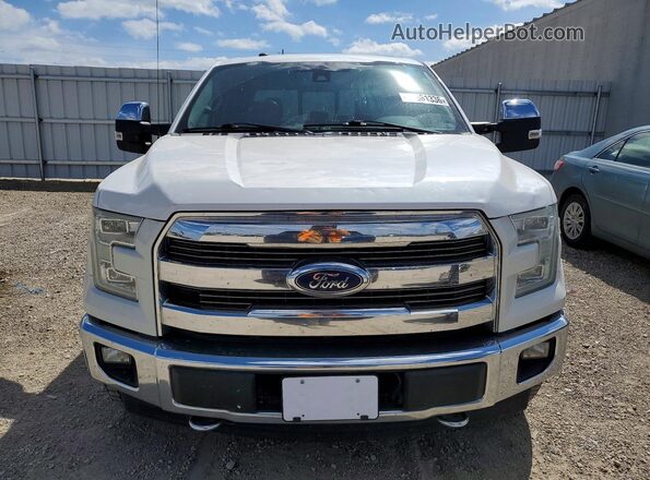 1FTFW1EF3HFA15063 2017 FORD F150 White Widok z przodu