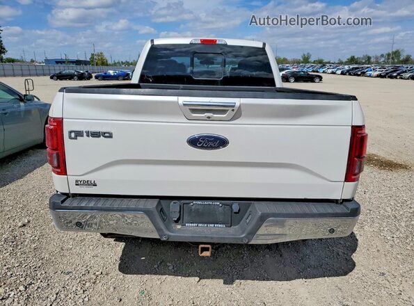 1FTFW1EF3HFA15063 2017 FORD F150 White Widok z tyłu