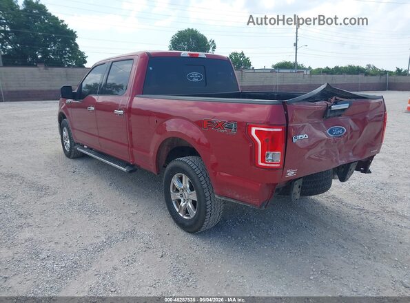 1FTFW1EF5GKE73340 2016 FORD F150 Red უკანა მარცხენა