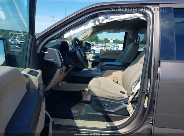 1FTFW1EF6GFB84461 2016 FORD F150 Brown Widok wnętrza z przodu