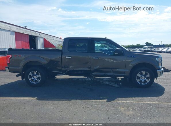 1FTFW1EF6GFB84461 2016 FORD F150 Brown Widok wnętrza z tyłu
