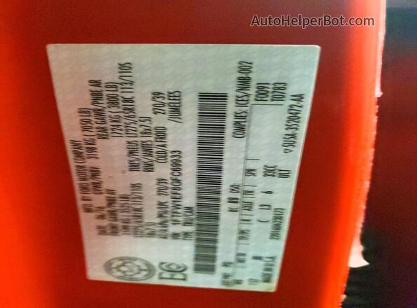 1FTFW1EF8GFC69933 2016 FORD F150 Red 