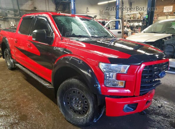 1FTFW1EF8GFC69933 2016 FORD F150 Red 