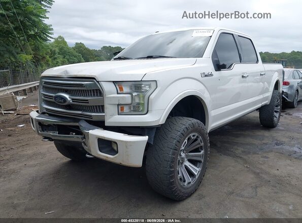 1FTFW1EF9GFB93817 2016 FORD F150 White Przód lewy