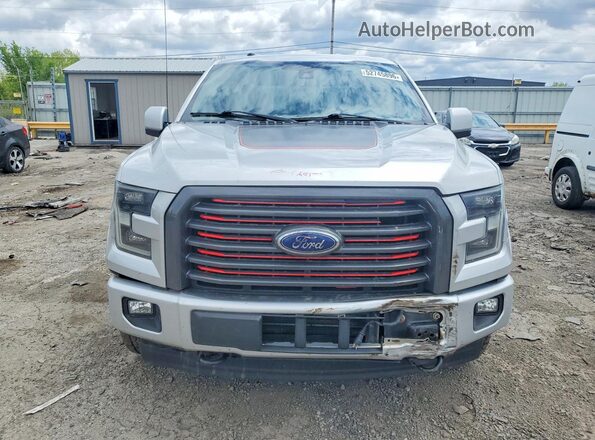 1FTFW1EG1HFC72411 2017 FORD F150 Silver Front view