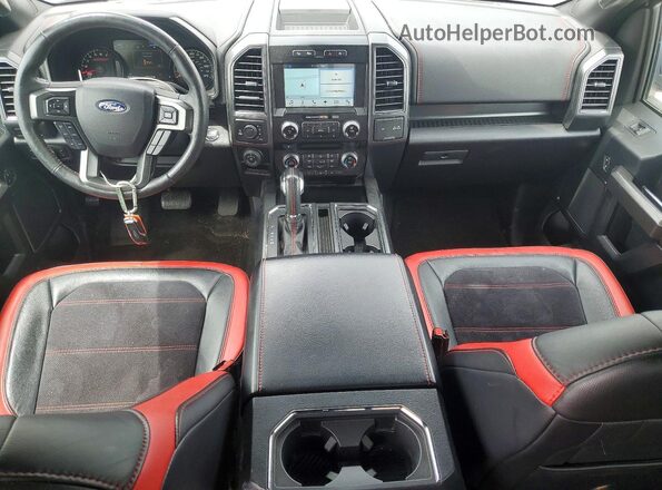 1FTFW1EG1HFC72411 2017 FORD F150 Silver Dashboard view