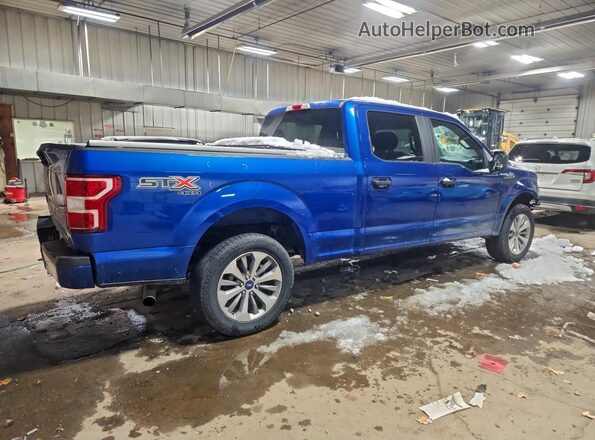 1FTFW1EG2JKG00688 2018 FORD F150 Blue Rear right