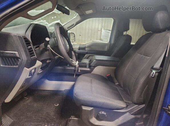 1FTFW1EG2JKG00688 2018 FORD F150 Blue Front interior view