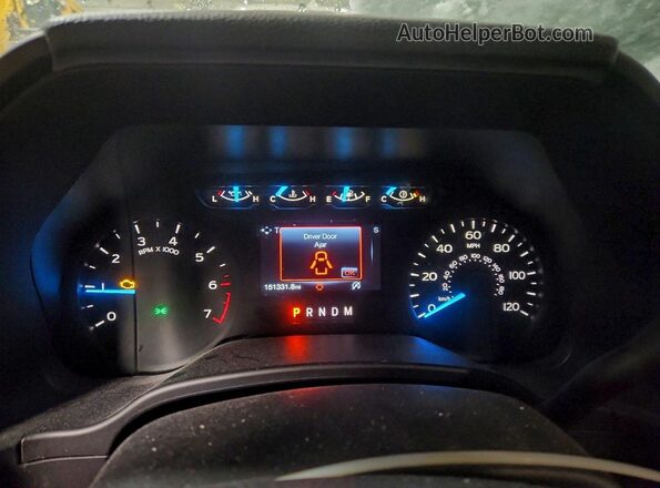 1FTFW1EG2JKG00688 2018 FORD F150 Blue Instrument cluster view