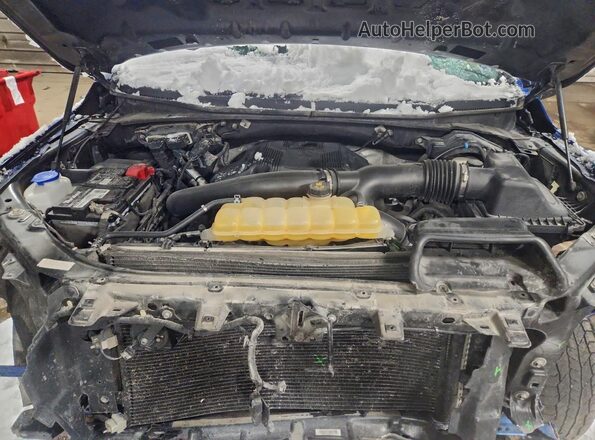 1FTFW1EG2JKG00688 2018 FORD F150 Blue Rear interior view
