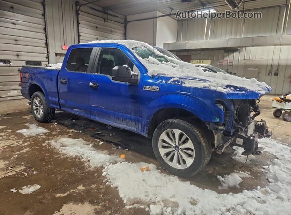1FTFW1EG2JKG00688 2018 FORD F150 Blue Front right