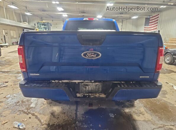 1FTFW1EG2JKG00688 2018 FORD F150 Blue Rear view