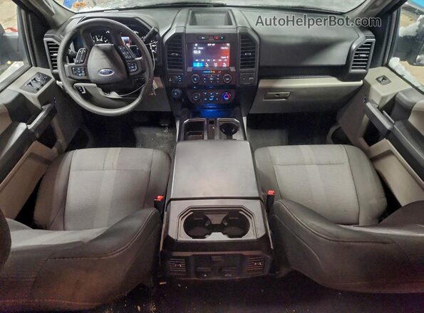 1FTFW1EG2JKG00688 2018 FORD F150 Blue Dashboard view