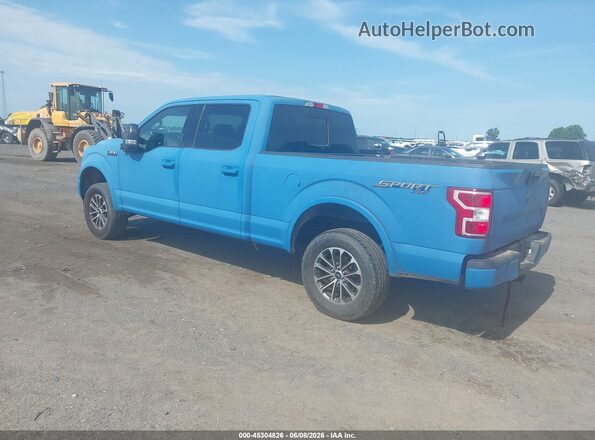 1FTFW1EG3JFD43338 2018 FORD F150 Синий Задняя левая четверть