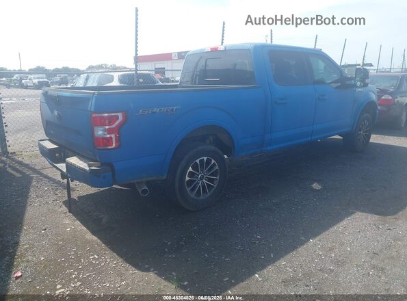 1FTFW1EG3JFD43338 2018 FORD F150 Синий Задняя правая четверть