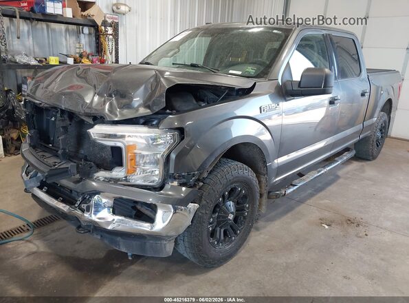 1FTFW1EG9JFD74402 2018 FORD F150 Gray Front left