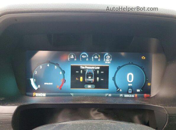1FTFW1L59RKD36673 2024 FORD F150 White Instrument cluster view