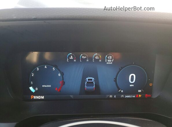 1FTFW1L59RKD95609 2024 FORD F150 Gray Vista del cuadro de instrumentos