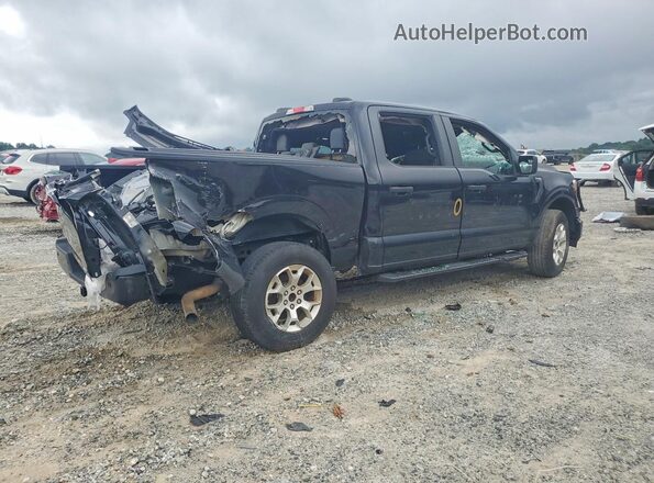 1FTFW1P8XMKE68080 2021 FORD F150 Черный Задняя правая четверть