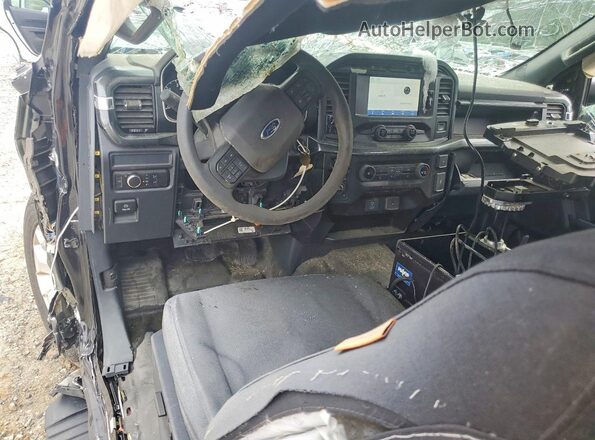 1FTFW1P8XMKE68080 2021 FORD F150 Черный Вид панели приборов