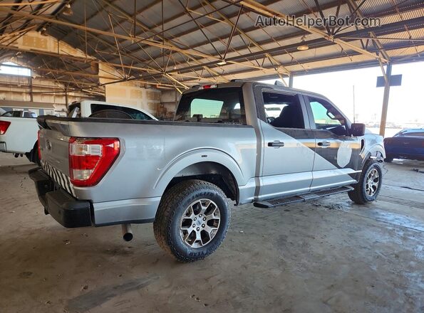 1FTFW1P8XNKE09757 2022 FORD F150 Silver Հետևի աջ
