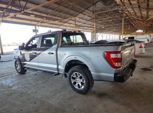 1FTFW1P8XNKE09757 2022 FORD F150 Silver Հետևի ձախ
