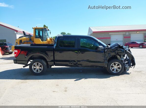 1FTFW1P8XNKE89965 2022 FORD F-150 POLICE RESPONDER Black უკანა სალონის ხედი