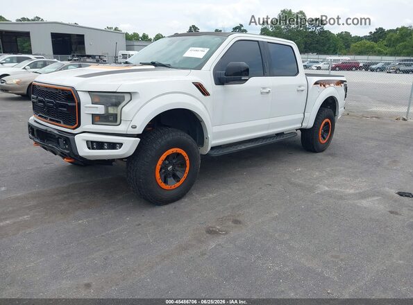 1FTFW1RG0HFA59847 2017 FORD F150 White Առջևի ձախ երեք քառորդ տեսարան
