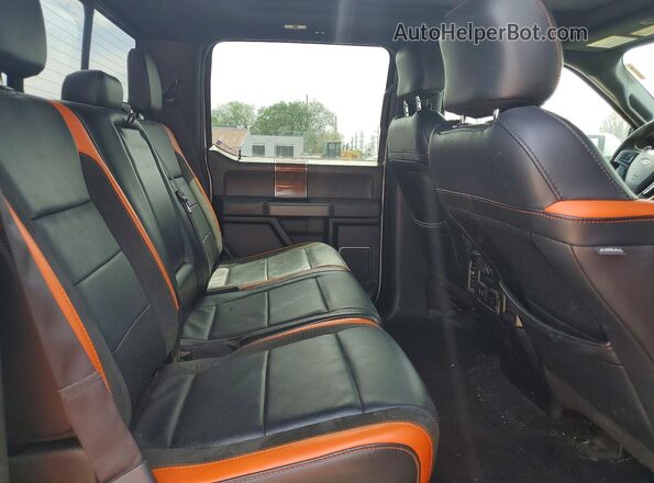1FTFW1RG0HFA80651 2017 FORD F150 White Rear seats view